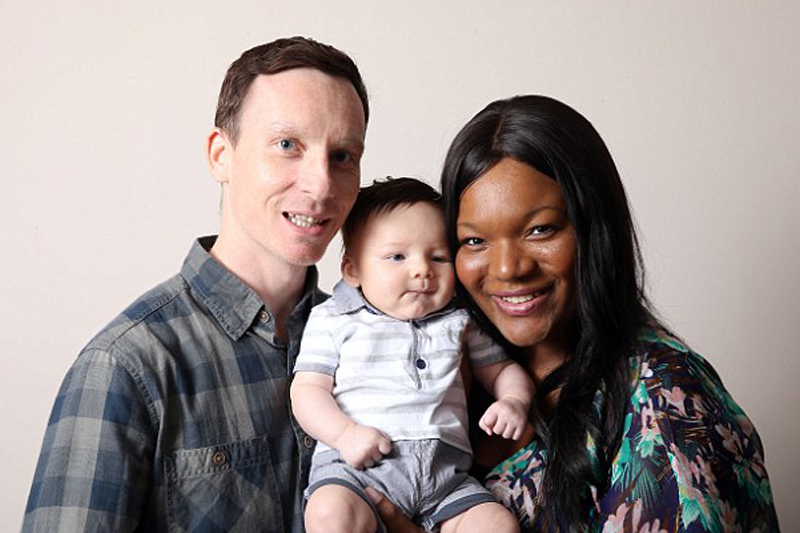 Black mother gives birth to white baby - beating the odds a million-to-one.