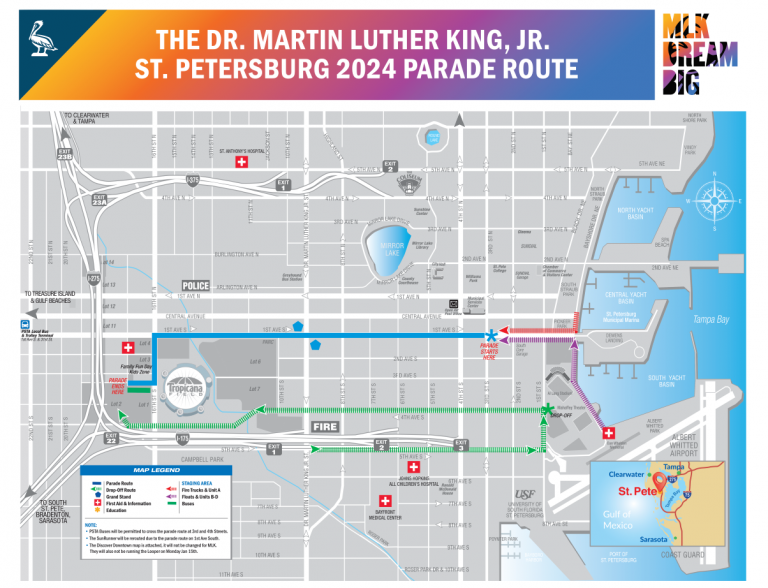 MLK Parade Map 2024